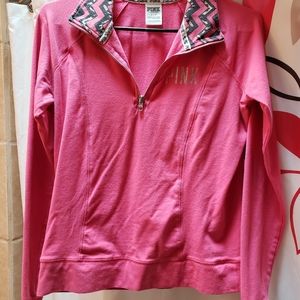 Pink 1/4 Zip Pullover